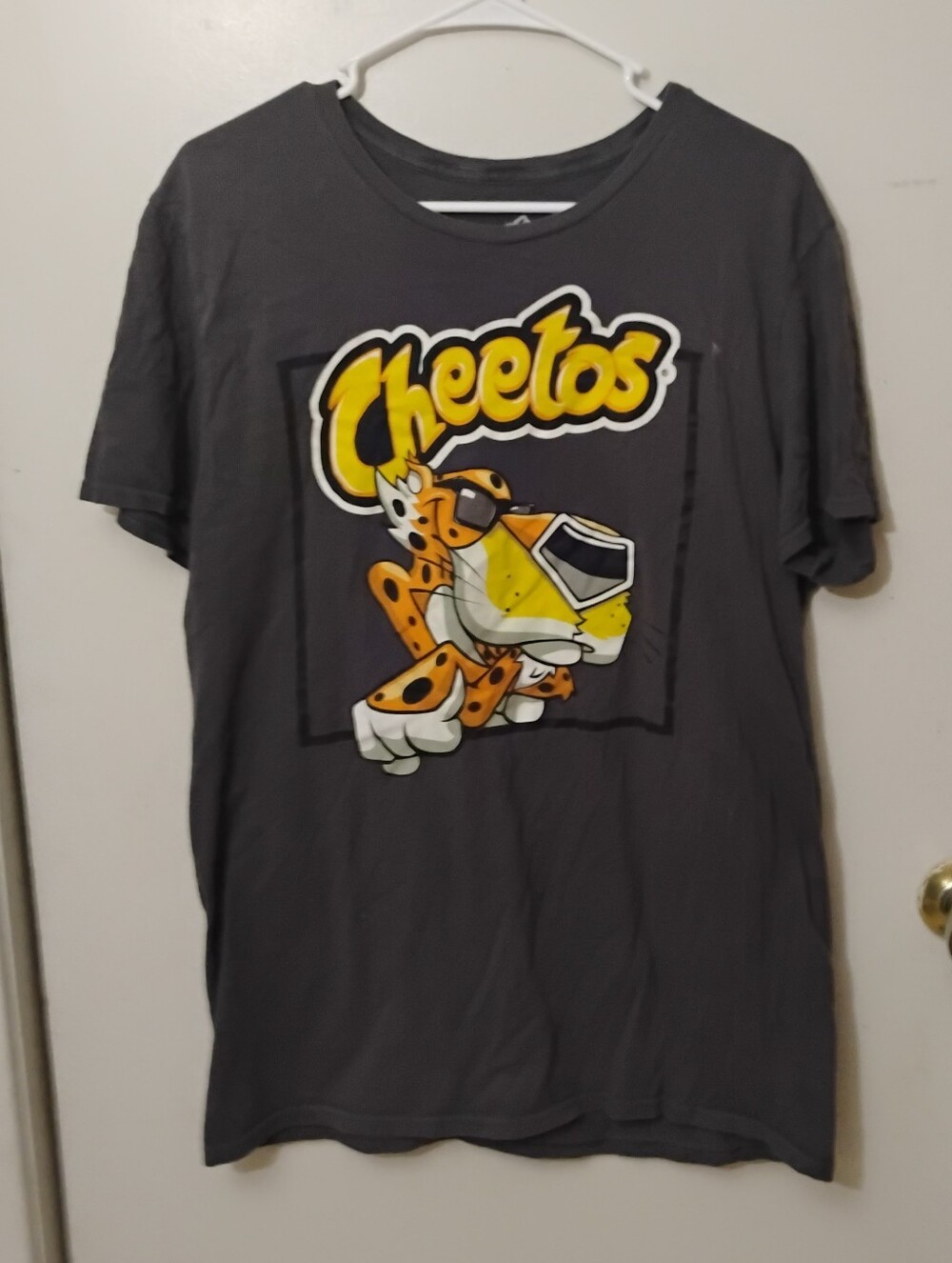 LG Charcoal Tee with Yellow & Orange Graphic